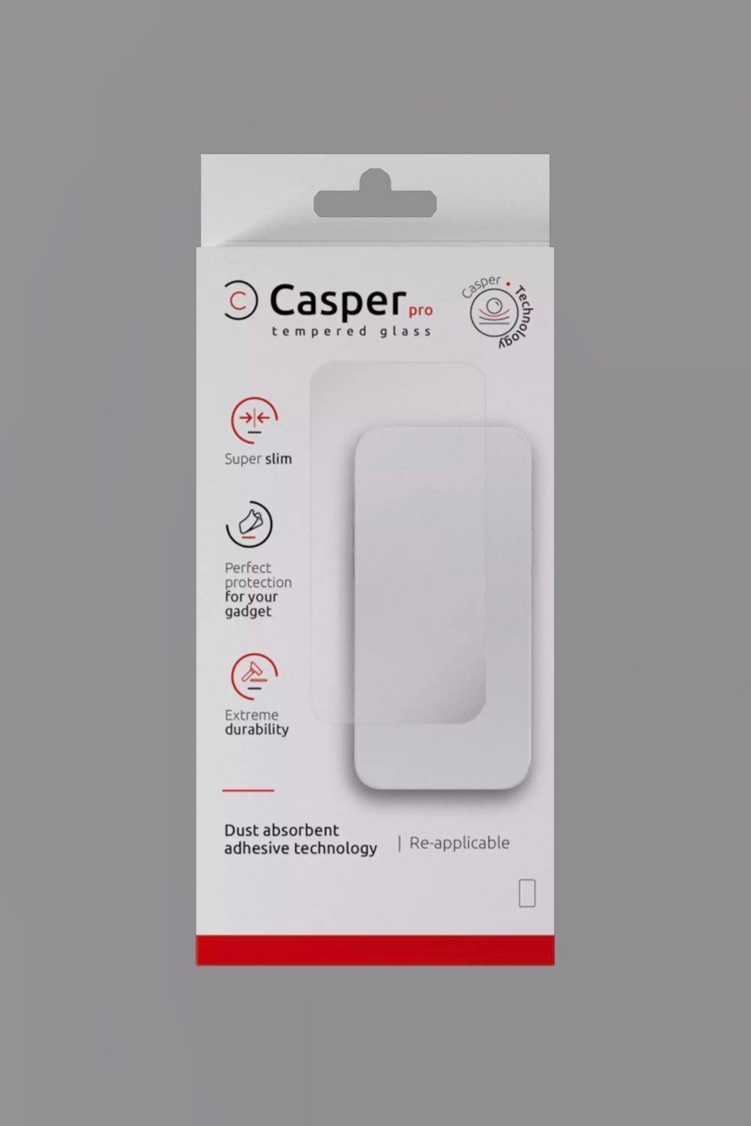 Casper Pro Tempered Glass For iPhone 16 Pro Max / 17 Pro Max (Clear)