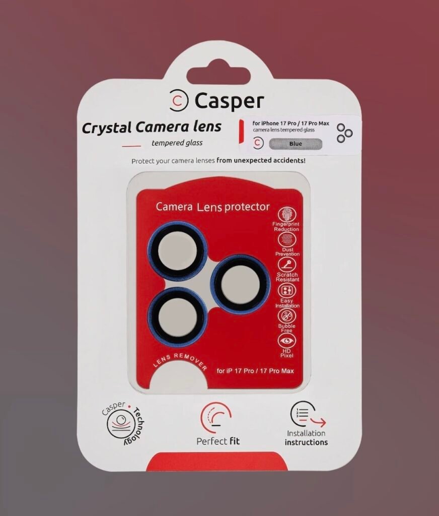Casper Camera Lens Protector For iPhone 17 Pro / 17 Pro Max (Blue)