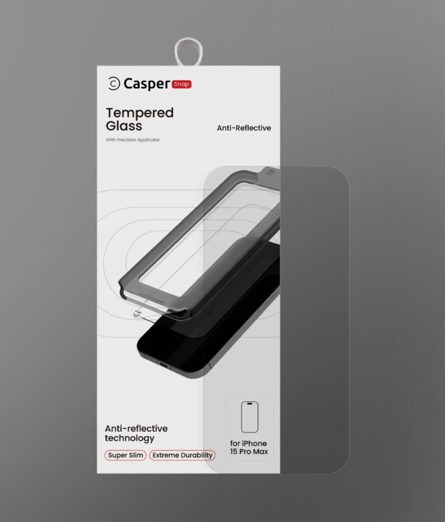 Casper Snap Tempered Glass For iPhone 15 Pro Max